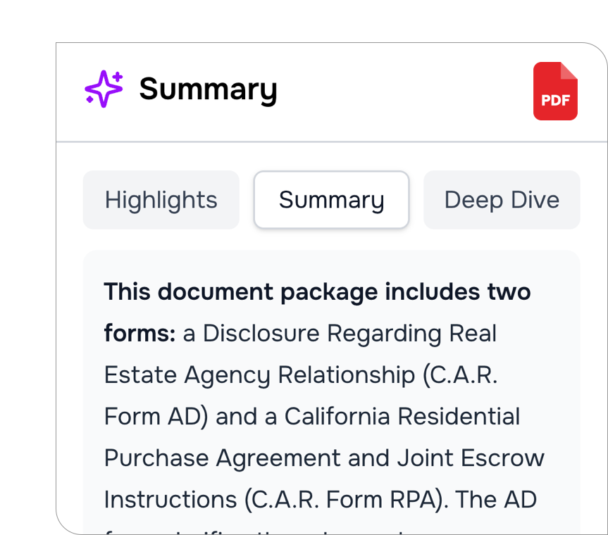 AI Extracts & Summarizes